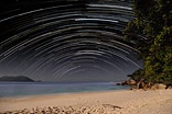 Startrails on Fitzroy Island - Starry sky at the sea
